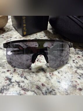 Oakley Kids Shield Sunglasses in Black with Smoke Lens